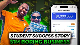Student success story: $1M boring business